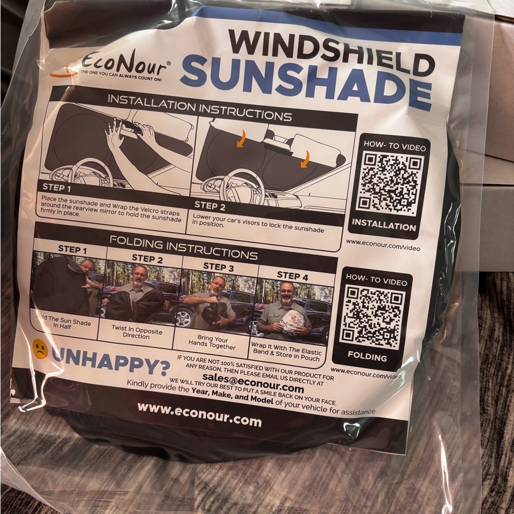 Windshield Sunshade - Black